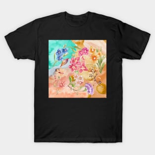 Watercolor Floral Patterns T-Shirt